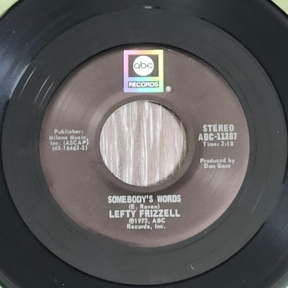 Lefty Frizzell I Can't Get Over You To Save My Life 45RPM 1973 ABC-11387 - Picture 4 of 4